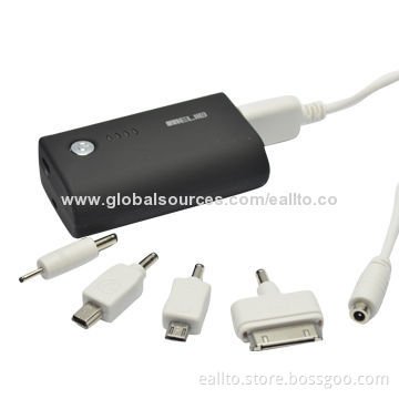 2,600mAh Capacity Universal Portable Power Bank, 70 x 39 x 22mm Dimensions